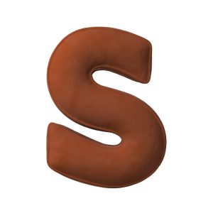 Coussin lettre S ore