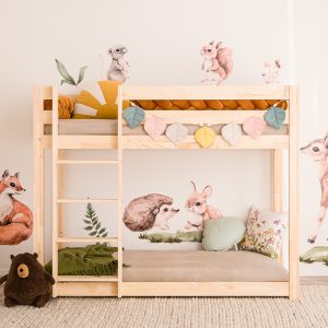 In the photo: Bunk bed - Sigelo II Compact 160 x 80 cm, with ladder on the left-hand side