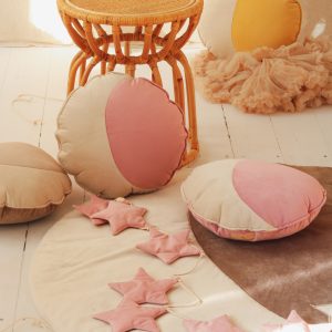 Sterngirlanden - soft pink dust - Samt - 8 Sterne