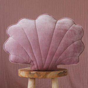Kleines muschel kissen - Soft velvet - Light Pink