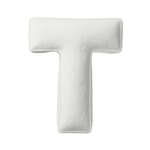 Pillow letter T white