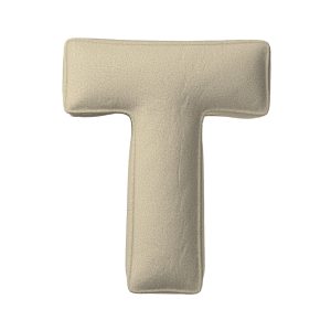 Pillows letters T light beige