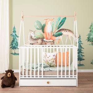 Baby Cot Bed Tipi Dreamy 120x60 with drawer.