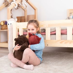 Auf dem Foto: Kinderbett Topo 160x80cm mit um 20cm verlängerten Beinen