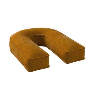 Coussin lettre U honey