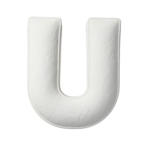 Coussin lettre U white