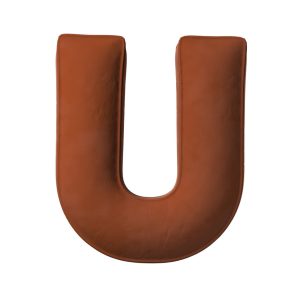 Coussin lettre U ore