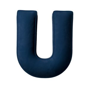 Coussin lettre U Navy blue