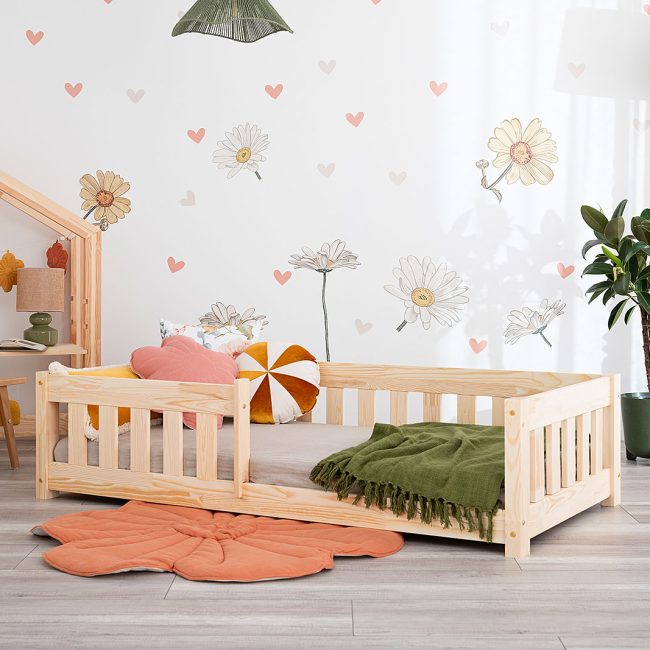 Auf dem Bild: Hausbett Vedo 160x80cm mit Rausfallschutz