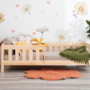 Kinderbed met leuning - Vedo - verlengde poten van 10 cm.