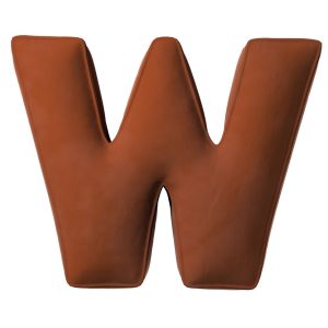Pillow letter W ore