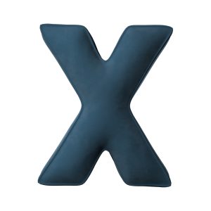 Coussin lettre X Blue