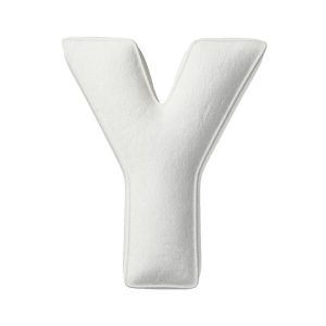 Pillow letter Y white