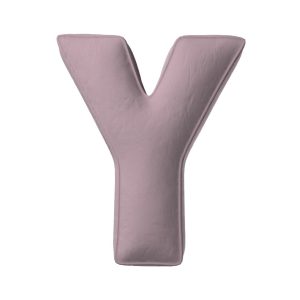 Pillow letter Y muted pink
