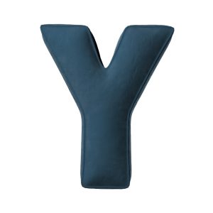 Pillow letter Y Blue