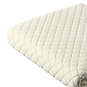 Quilted Children's Throw – Diamond Pattern Cream White