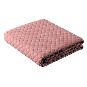 Quilted Children's Throw – Diamond Pattern Muted Pink