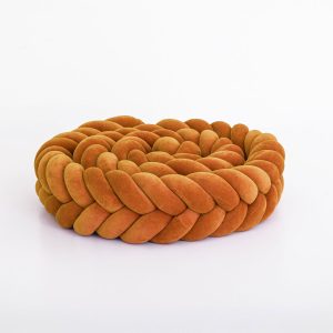 Bettschlange geflochten – 5 bänder 180-420cm - cinnamon