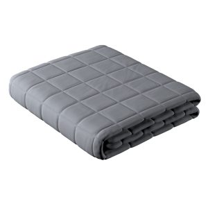 Copriletto trapuntato per bambini - Motivo a quadri Graphite Gray