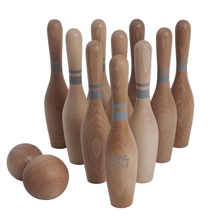 Set da bowling in legno - Natural