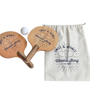 Gioco con racchette in legno – Rimbalza e gira