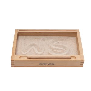 Montessori Zandbak van Natuurhout – Eén Vak