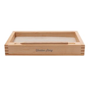 Montessori Zandbak van Natuurhout – Eén Vak