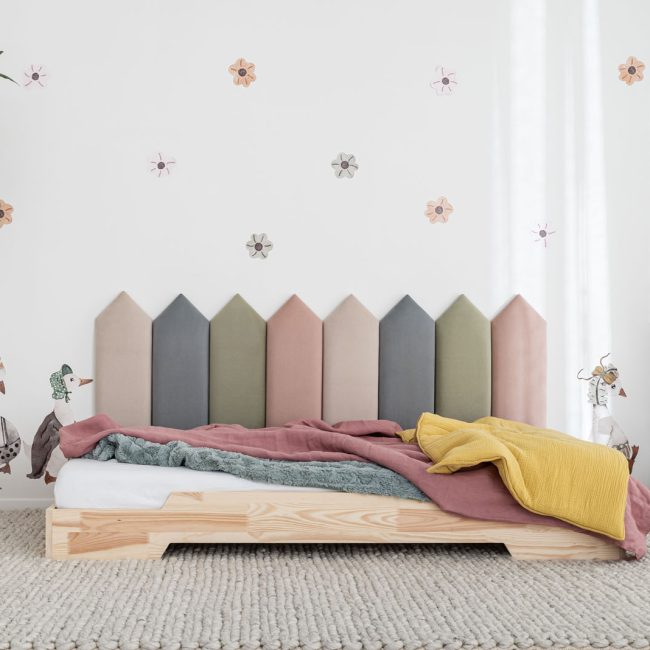Elegantes Gepolsterte Wandpaneele Kinderzimmer Bild