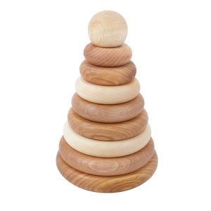 Torre ad Anelli in Legno Natural
