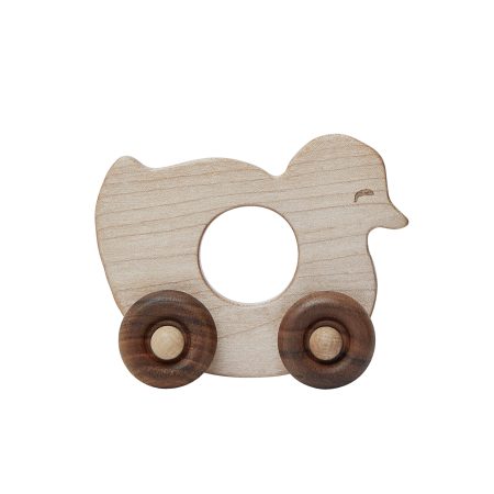 Giocattolo in legno su ruote Anatra