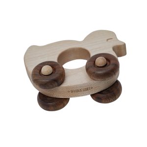 Juguete de madera con ruedas Pato