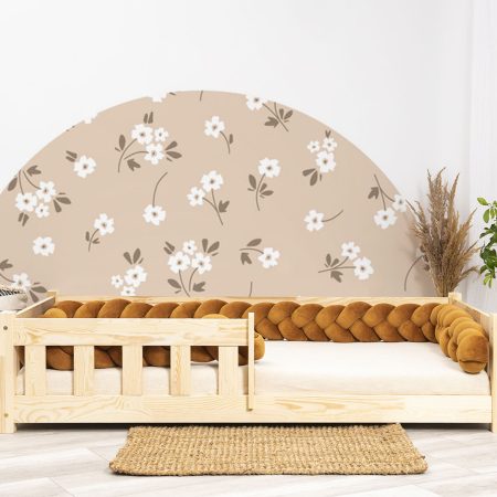 Autocolante de perete - Arc - Margarete - XL. Patul prezentat în această imagine este de 160x80cm.