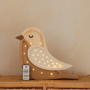 Lampada Bird Coffee Wood