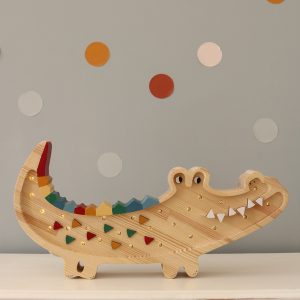Lampada Crocodile Caribbean Wood