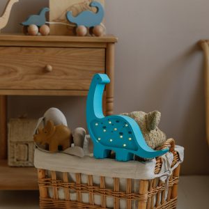 Lampada Dino Diplodocus Mini Bright Cyan