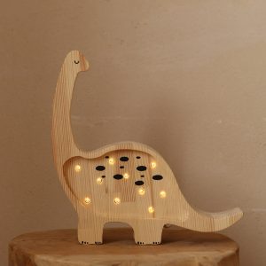 Lampada Dino Diplodocus Mini Jurassic Wood