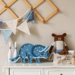 Lampy Dino Triceratops Jurassic Navy