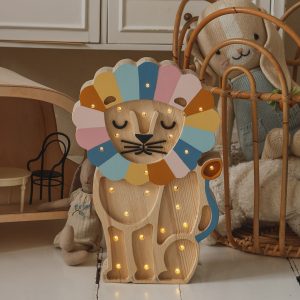 Lamp Lion Retro Rainbow