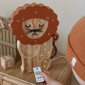 Lamp Lion Serengeti Wood