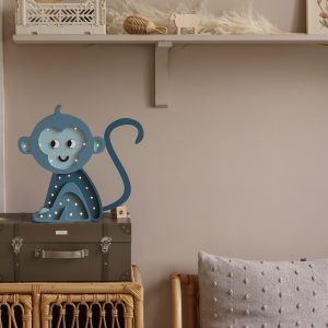 Lamp Monkey Cobalt Jungle