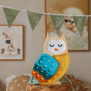 Lampy Owl Mustard Wood