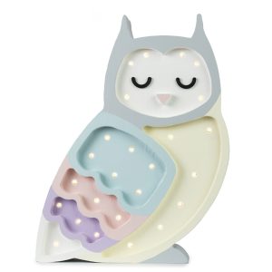 Lampy Owl Pastel Rainbow