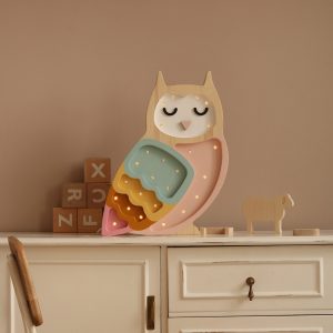 Lampy Owl Retro Rainbow