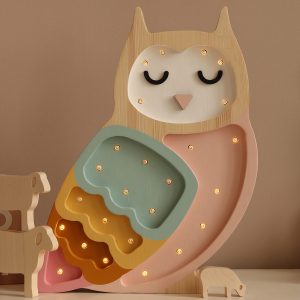 Lampy Owl Retro Rainbow