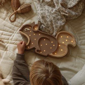 Lampy Squirrel Cappuccino Wood