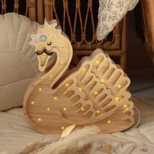 Lampada Swan Wooden Flower