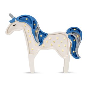 Lampy Unicorn Denim Glitter