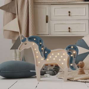 Lampy Unicorn Denim Glitter