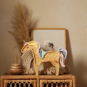 Lampy Unicorn Rainbow Wood