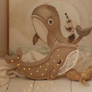 Lamp Whale Cinamon Brown